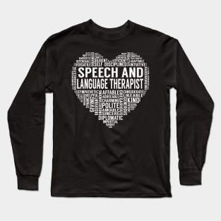 Speech And Language Therapist Heart Long Sleeve T-Shirt